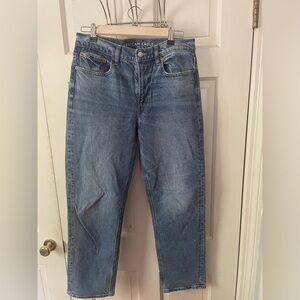 American Eagle High Rise Straight Jean, Size 6